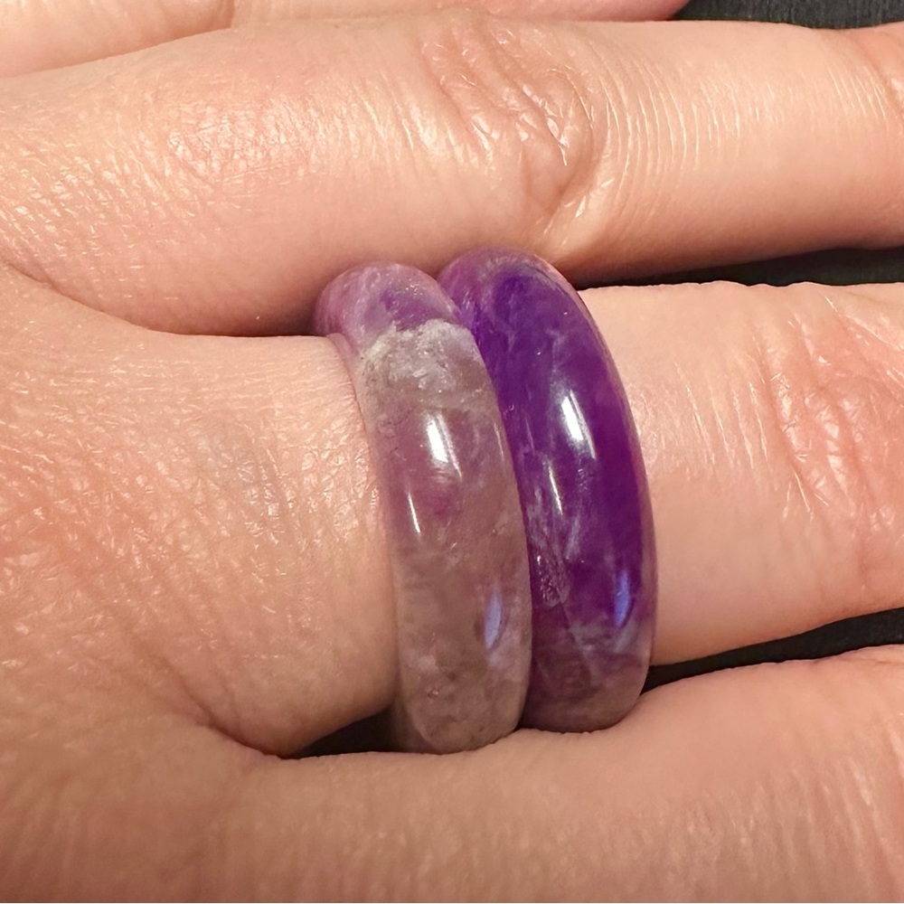 Ametyst Band Rings